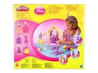 Set Plastilina Belle si Rapunzel Play-Doh Disney Princess Design-a-Dress Boutique